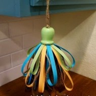 ribbon and burlap tassel ribbon and burlap tassel