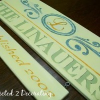 hand painted family name sign 12