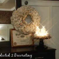 how to make a book wreath 17