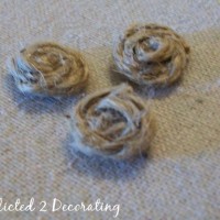 how to make jute rosette buttons 5