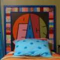 thumbnail--decoupaged headboard