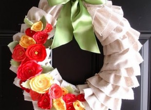 inspiration files--ruffled summer wreath