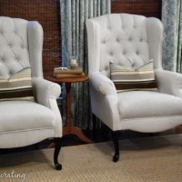 reupholstered wingback chairs