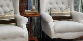 reupholstered wingback chairs