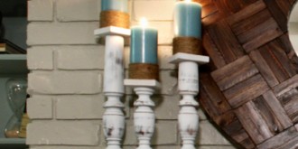 spindle candlesticks