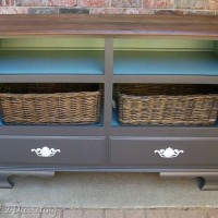 dresser turned tv console