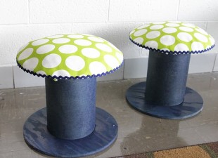 inspiration files--electrical spools turned stools