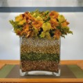 Simple flower arrangement for fall