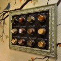 framed magnetic chalkboard spice rack thumbnail