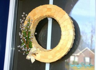inspiration files--wood shingle wreath