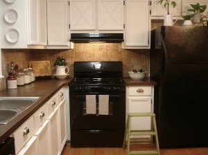 inspiration files--cabinet door transformed--after