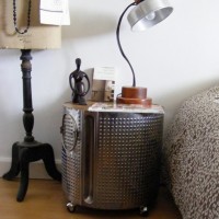 inspiration files--washing machine drum side table