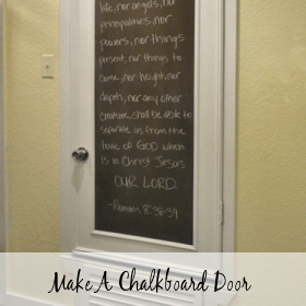 Turn An Ugly Hollow Core Door Into A Pretty Chalkboard