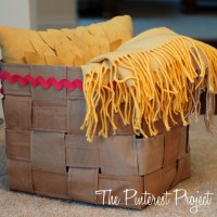 inspiration files--basket made out of paper bags from pinterest project