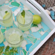 inspiration files--sea glass serving tray from sand and sisal inspiration files--sea glass serving tray from sand and sisal