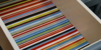 line drawers with fabric