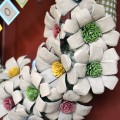 paper pulp egg carton flower wreath 4 paper pulp egg carton flower wreath 4