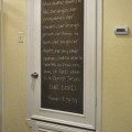 turn a door into a framed chalkboard 17