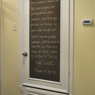 turn a door into a framed chalkboard 17