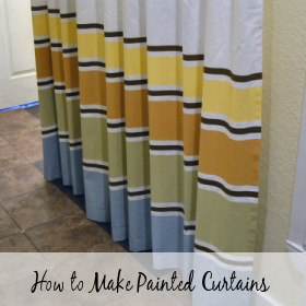 Striped Painted Curtains Part 2