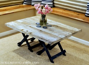 inspiration files--diy rustic wood coffee table