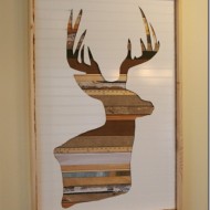 inspiration files--rustic wood deer head wall art from the hell on heels housewife