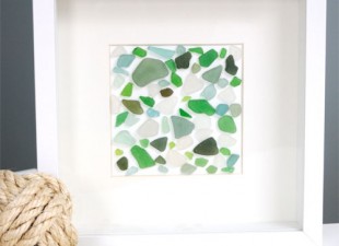 Easy Mosaic Sea Glass Artwork From Creative In Chicago Blog