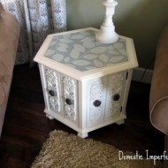 inspiration files--side table makeover from domestic imperfection--after inspiration files--side table makeover from domestic imperfection--after