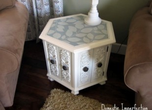 inspiration files--side table makeover from domestic imperfection--after