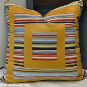 striped pillow with painted detail 1 striped pillow with painted detail 1
