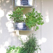 diy hanging herb garden from small garden love diy hanging herb garden from small garden love