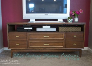 inspiration files--mid century modern dresser makeover from living savvy--after
