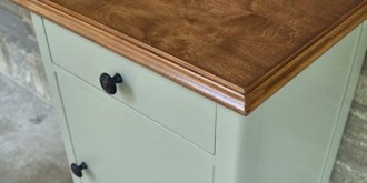 covering ugly laminate with pretty wood veneer--thumbnail