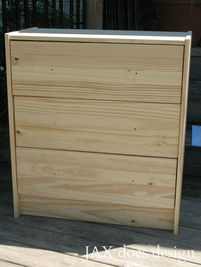 RAST dresser from Ikea as it looks assembled from the box