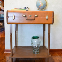 inspiration files--accent table made from an old suitcase from stars for streetlights blog