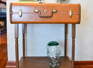 inspiration files--accent table made from an old suitcase from stars for streetlights blog
