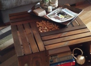inspiration files--coffee table made from wine crates from diy vintage chic