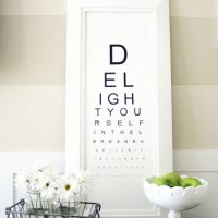 inspiration files--diy eye chart artwork from design dining and diapers blog