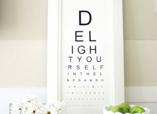 inspiration files--diy eye chart artwork from design dining and diapers blog