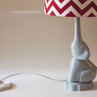 inspiration files--elephant lamp made from styrofoam from how joyful blog