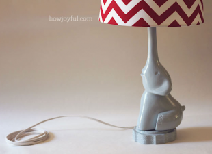 inspiration files--elephant lamp made from styrofoam from how joyful blog