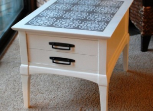 inspiration files--thrift store side table makeover from heathermade designs -- after