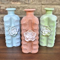 painted glass bottles - thumb