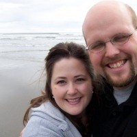 Matt and me at the Oregon coast about four months after our wedding, 2003