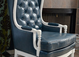 inspiration files - chairs updated with paint only from charming zebra - after