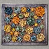 pistachio shell flowers - thumbnail