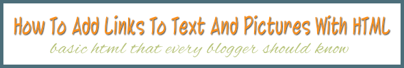 how to add links to text and photos with html - thumb