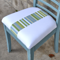 dining chairs upholstered with two fabrics - thumbnail