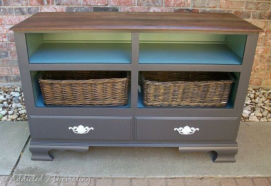 Dresser Turned Television Console