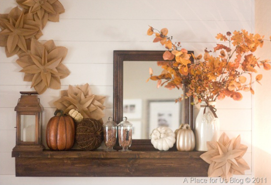 How To Decorate A Fall Mantel